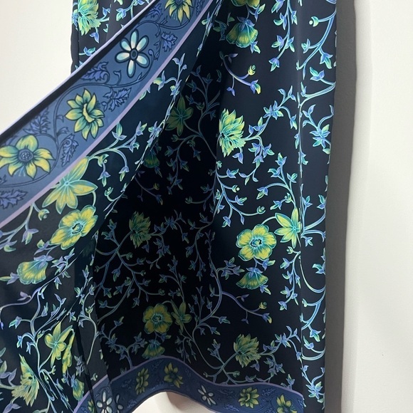 Vintage Notations Clothing Floral Overlay Midi Skirt Medium - Picture 3 of 7